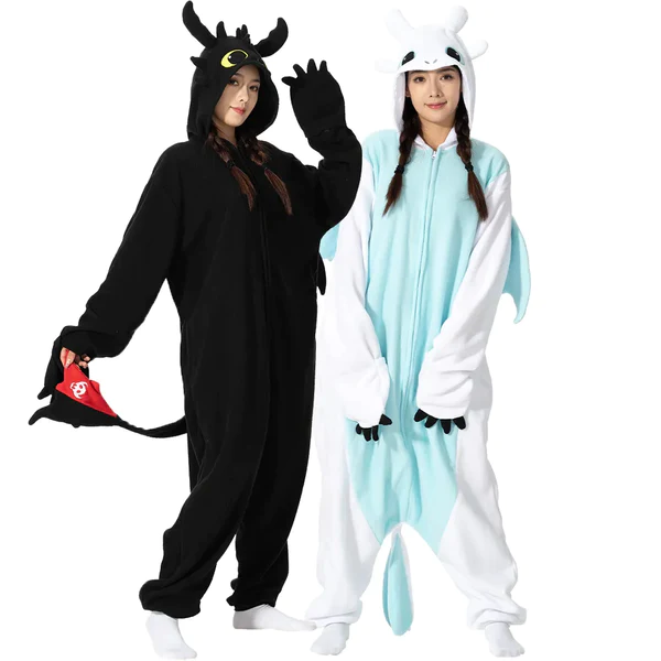 Cartoon Toothless Onesie - Halloween Cosplay Costume